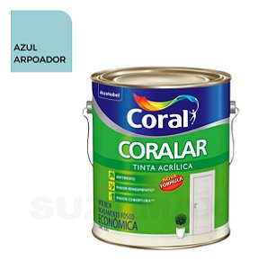 Tinta Acrílica Azul Arpoador Coralar 3,6L