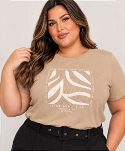 T-shirt Brilho Quadrado