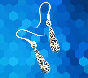 Brincos em Prata 925 Trabalhada