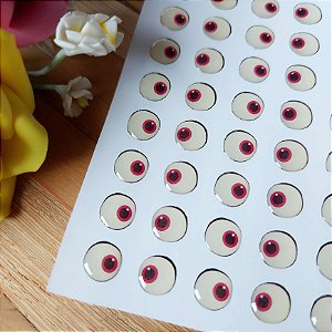 Olhos Adesivos Resinados EP062 - Coleção Ester Paixão