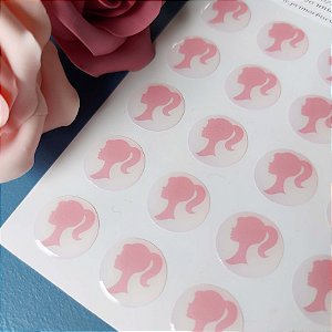 S­ímbolos Adesivos Resinados MC0721 - Rosa