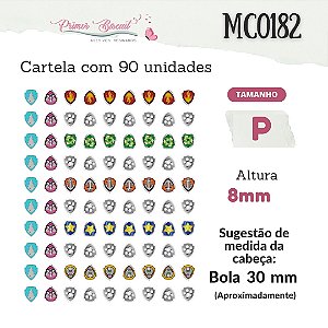 Olhos e Sí­mbolos Adesivos Resinados MC0182
