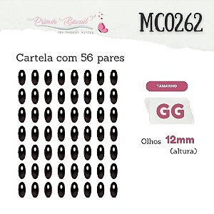 Olhos e s­ímbolos Adesivos Resinados MC0262U GG