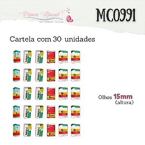 Sí­mbolos Adesivos Resinados MC0991 - Remédios