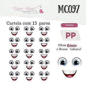 Adesivos Resinados - MC097 Olhos e boca - Trem Thomas