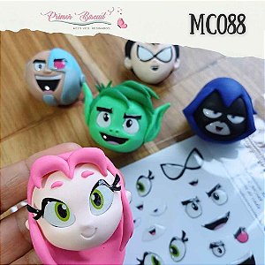 Olhos Adesivos Resinados - MC088