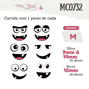 Adesivos Resinados Halloween - MC0732 Monstros 1