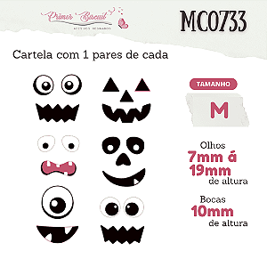 Adesivos Resinados Halloween - MC0733 Monstros 2