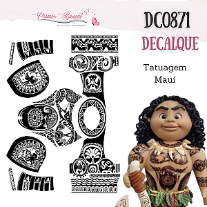 Decalque da tatuagem do Maui - DC0871