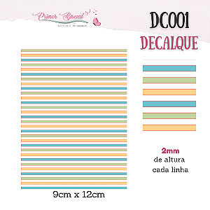 Decalque DC002 - Listras