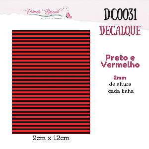 Decalque DC0031 - DUO COR LISTRAS