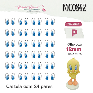 Olhos Adesivos Resinados MC0842