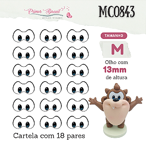 Olhos Adesivos Resinados MC0843
