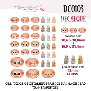 Decalque Labubu - DC0103