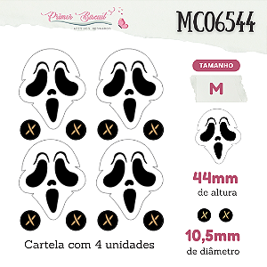 Adesivos Resinados MC06544 - Olhos Halloween Pânico e Espantalhos