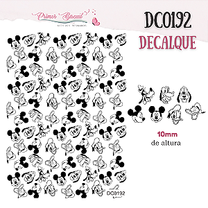 Decalque - DC0192 - Decalque com FUNDO TRANSPARENTE