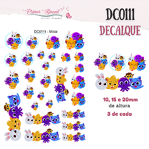 Decalque - DC0111 - Decalque com FUNDO TRANSPARENTE