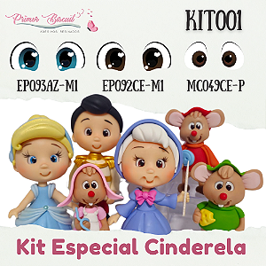 Kit Especial de Olhos Adesivos Resinados – Coleção Cinderela (Ester Paixão) - KIT001