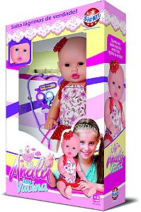 Boneca Analu Toma Vacina e Solta Lágrimas de verdade