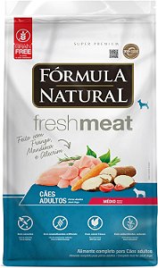 Fórmula Natural Fresh Meat Cães Adultos Porte Médio e Grande