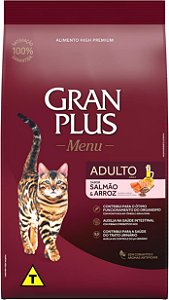 Granplus High Premium Menu Gato Adulto Salmão e Arroz