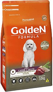 Golden Premium Especial Fórmula Adultos Porte pequeno Carne e Arroz