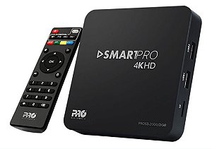 Tv Box Proeletronic Smartpro Prosb-2000/2gb Padrão 4k 8gb Preto Com 2gb De Memória Ram