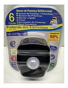 Sensor De Presença Qualitronix Multifuncional 180° Qa26m