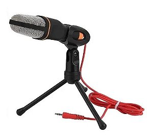 Microfone Sf 666 Condensador Omnidirecional Preto