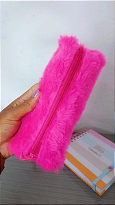 🧸 Estojo de Pelúcia Rosa 🧸