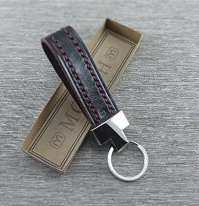 Chaveiro de Couro e Metal