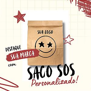 SACO KRAFT SOS TAMANHO P C/ 500 UND - PERSONALIZADO