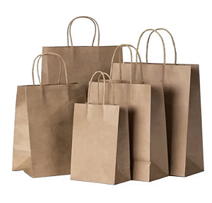 SACOLA PAPEL KRAFT DELIVERY TAMANHO GG C/ 100 UND - LISA