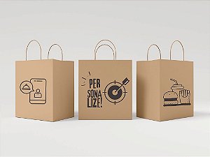 SACOLA SOS DELIVERY TAMANHO GG C/ 500 UND 34X30X18 - PERSONALIZADA