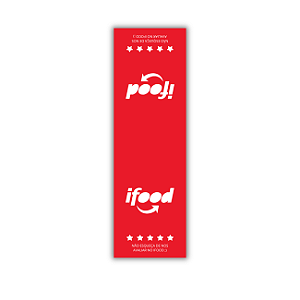 ETIQUETA LACRE DELIVERY 9,5 CM C/ 500 UNIDADES - IFOOD
