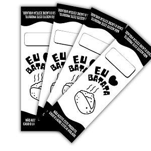 ETIQUETA LACRE DELIVERY 9,5 CM C/ 500 UNIDADES - AMO BATATA