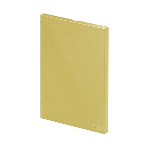 Placa Cega 4x2 Recta Satin Ouro Nobre Blux