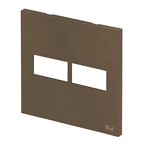 Placa 2 Módulos 4x4 Recta Corten Fosco Blux