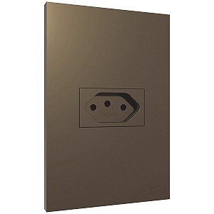 Conjunto Tomada 20A Recta Corten Fosco Blux