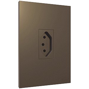 Conjunto Tomada 20A Recta Corten Fosco Blux