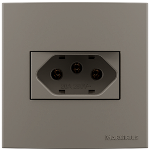 Tomada 20a Móveis Sleek Argila Margirius