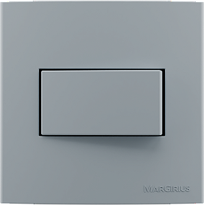 Conj. Interruptor Simples Sleek Cinza Móveis Margirius