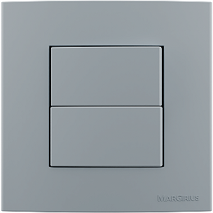 Conj. Interruptor Duplo Simples Sleek Cinza Móveis Margirius