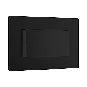 Conj. Interruptor Simples Mobili Recta Preto Fosco Blux