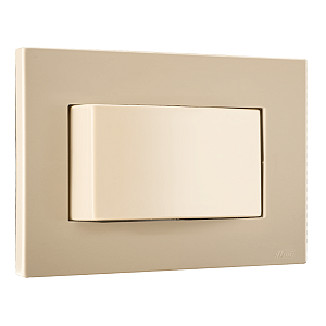 Conj. Interruptor Simples Mobili Recta Areia Fosco Blux