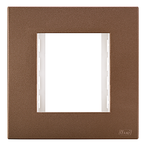 Placa 2 Modulos Mobili Recta Corten Fosco Blux