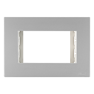 Placa 1 Modulo Mobili Recta Prata Fosco Blux