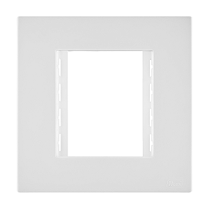 Placa 2 Modulos Mobili Recta Branco Fosco Blux