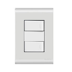 Conjunto Interruptor Duplo Paralelo Liz Branco Tramontina