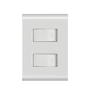 Conjunto Interruptor Duplo Paralelo Liz Branco Tramontina